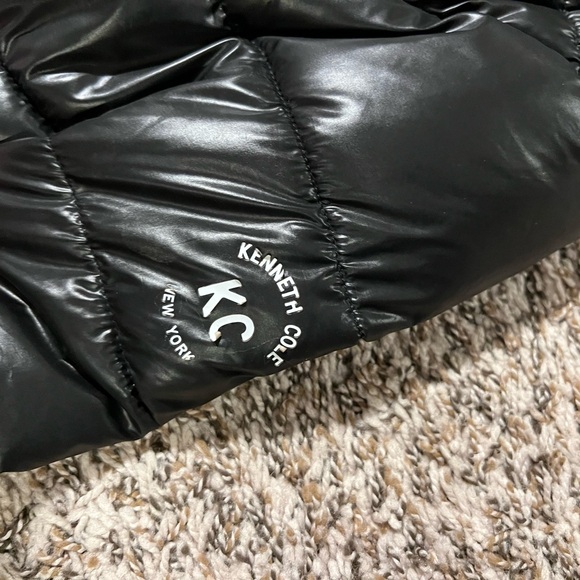 Kenneth Cole Shiny Black Jacket - Picture 2 of 3